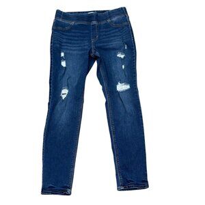 Old Navy Rockstar Jeggings Distressed Denim Size 10 Stretch Skinny Fit  Jeans